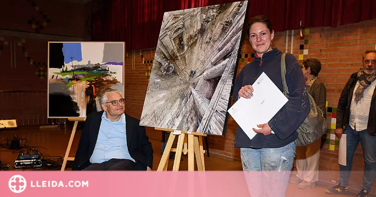 La pintora Aida Mauri guanya el primer premi del Concurs de Pintura Ràpida de Torrefarrera