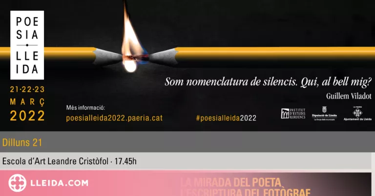 Arrenca el Festival Poesia Lleida 2022 homenatjant Guillem Viladot