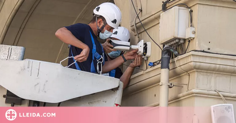 Noves càmeres de videovigilància a l'Eix Comercial de Lleida