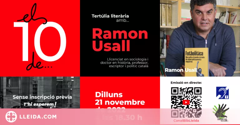 Tertúlia literària amb Ramon Usall a la Biblioteca pública de Lleida