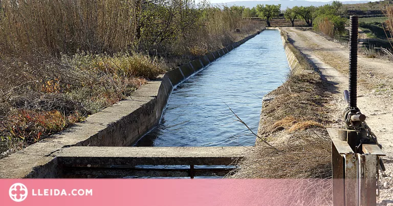 Els Canals d'Urgell exigeixen a la CHE que garanteixi l'aplicació de les mesures restrictives davant la sequera