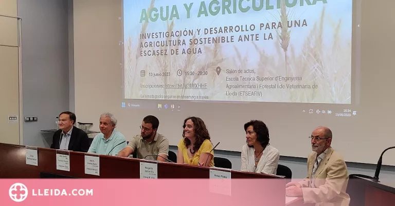 Lleida acull una jornada sobre la recerca i desenvolupament d'una agricultura sostenible davant la sequera