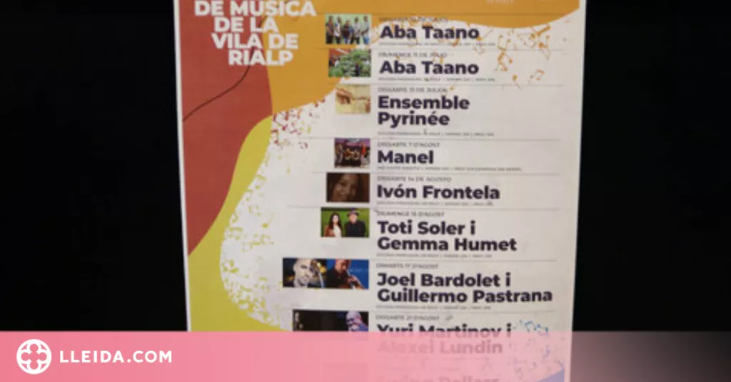 Manel actuarà el 7 d'agost pel Festival de Música Vila del Rialp