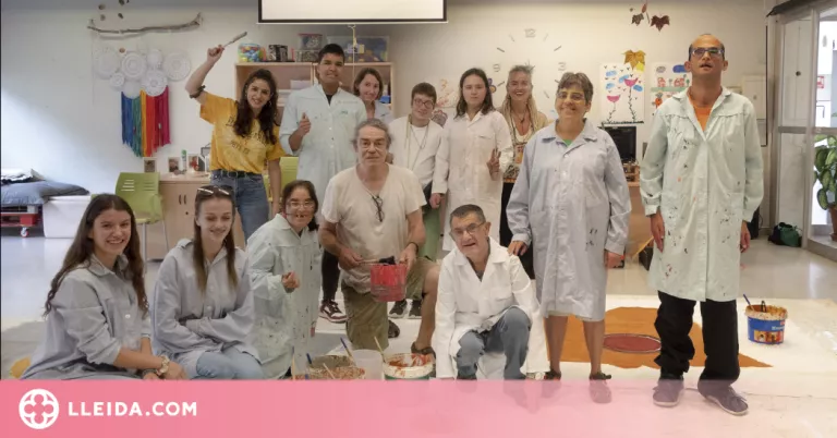 "Pintem el món" al Festival Embarrat amb persones amb discapacitat intel·lectual de l'Associació Alba