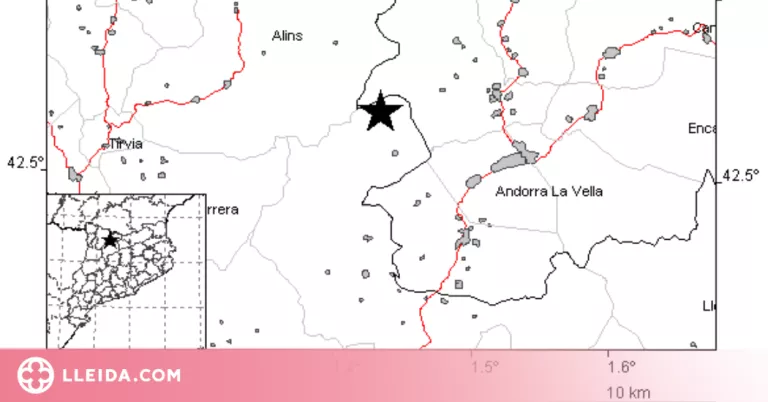 Un terratrèmol de 3,8 graus sacseja l'Alt Urgell