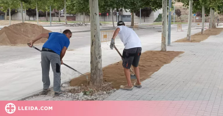 Tàrrega inicia l’adequació de les voreres de la Via Lacetània i el passeig del Parc Esportiu
