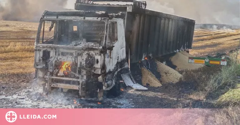 Dos incendis cremen unes 13 hectàrees de camps a Alcarràs i Balaguer