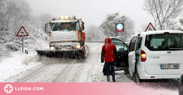 ⏯️ Més d'una desena de carreteres de l'Alt Pirineu i Aran, afectades per la nevada d'aquest dilluns