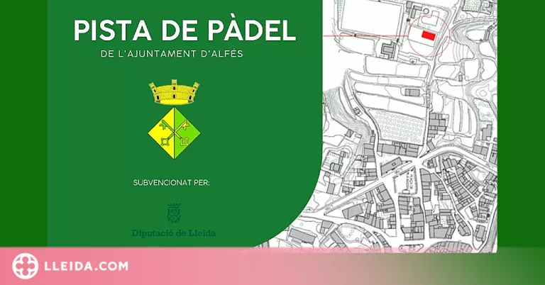 Alfés obrirà les portes de la primera pista de pàdel municipal aquest 2023