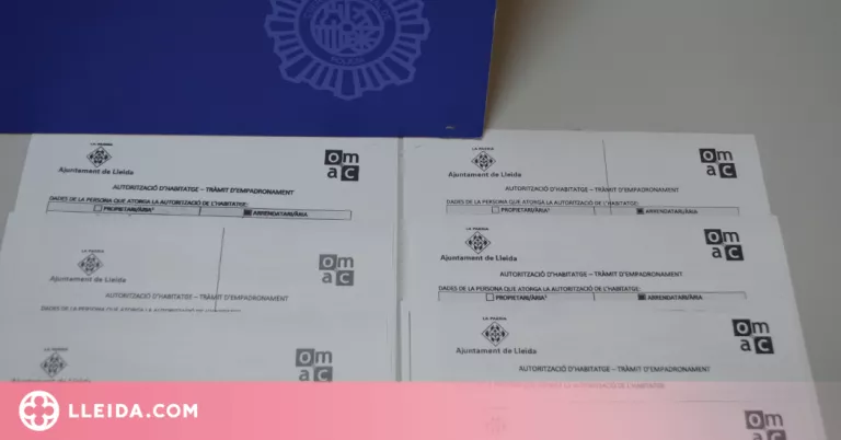 Tres detinguts per falsificar empadronaments d'estrangers en situació irregular a Lleida
