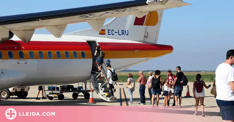 ⏯️ Alguaire estrena els vols d'estiu a Menorca i Eivissa