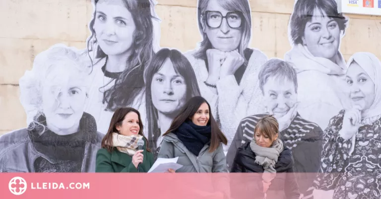 Un mural de grans dimensions visibilitza les dones transformadores del Pla d'Urgell
