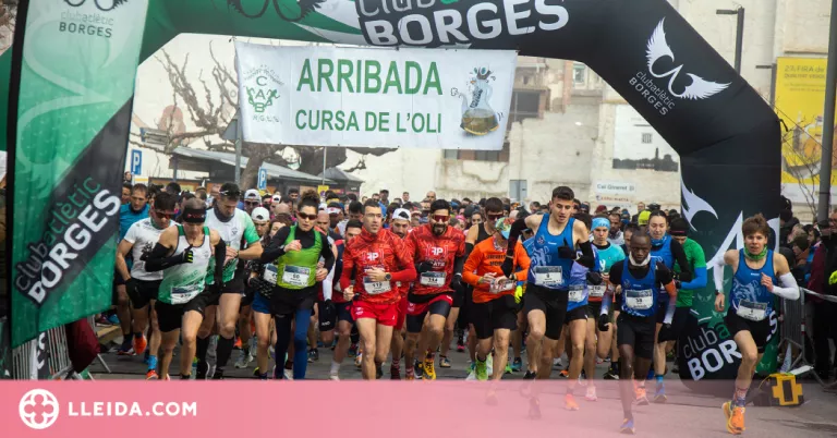 La Cursa de l'Oli de les Borges ha comptat amb la màxima participació possible amb 500 atletes