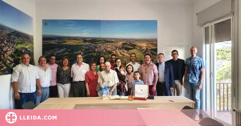 Medalla centenària per un veí de Castelldans