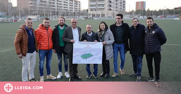 Renovaran la gespa del camp de futbol municipal de Balàfia Manuel Lorite de Lleida