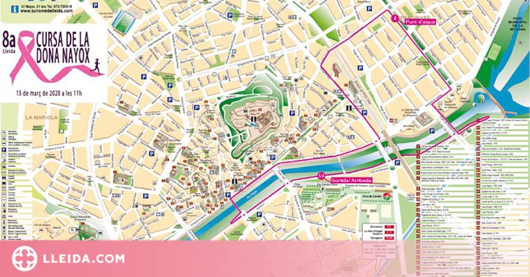 ℹ️ Talls i recomanacions de trànsit a Lleida per la 9a Cursa de la Dona Nayox de Lleida