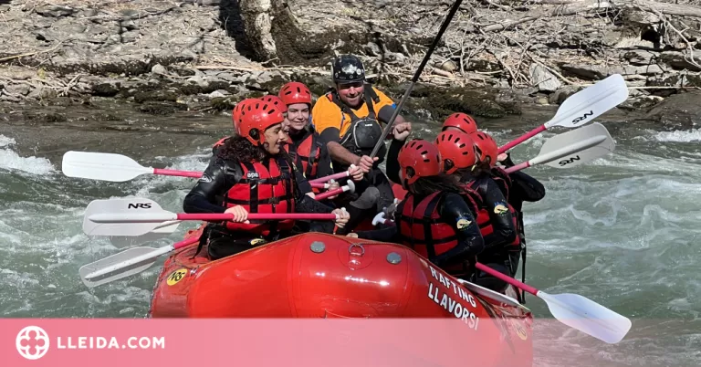 ⏯️ Arrenca la temporada de ràfting al Pallars Sobirà amb un grup d'escolars de les Canàries