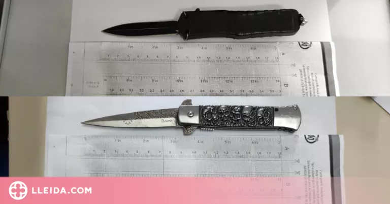 Detingut a Les per dur a sobre una arma prohibida