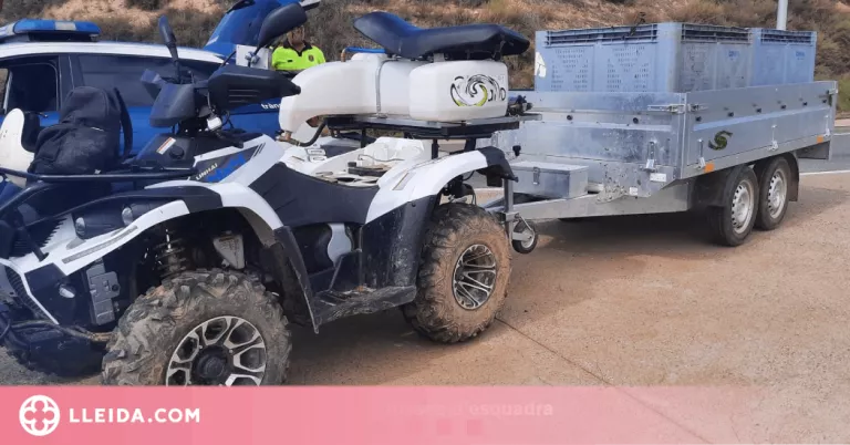 Denunciat per conduir un quad sense permís de circulació ni assegurança i amb un remolc incompatible