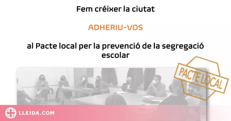 S'obre el període d'adhesions al Pacte local per la prevenció de la segregació escolar