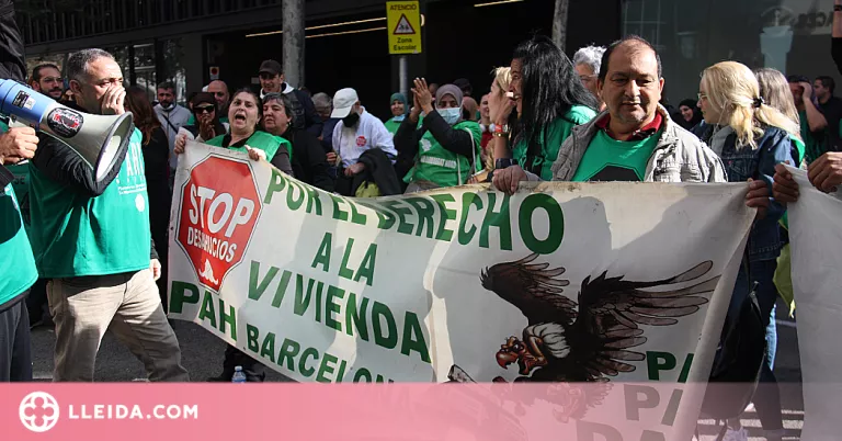 ⏯️ Protesta contra l'enduriment de la LECrim, que permetrà els desnonaments en 48 hores