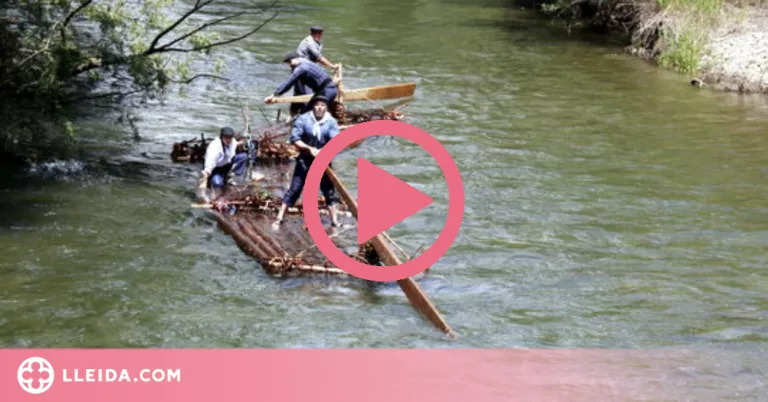 La Pobla de Segur torna a rememorar l'antic transport fluvial de la fusta