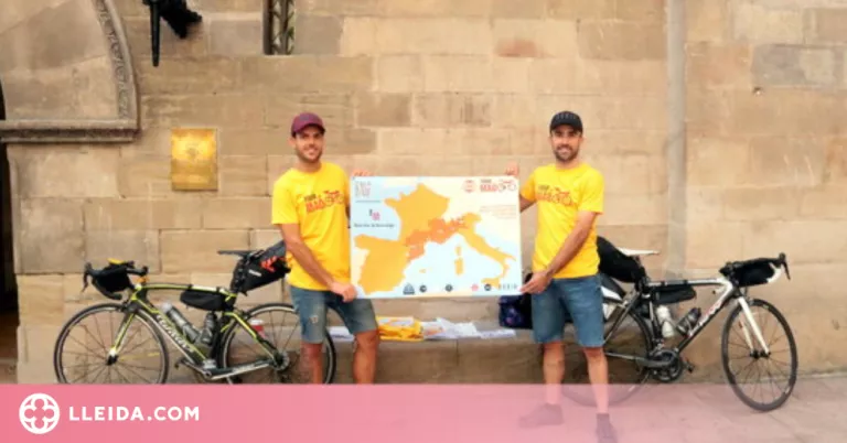 Dos ciclistes lleidatans recorreran més de 1.200 quilòmetres solidaris per Open Arms