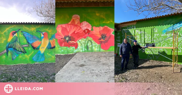 La Noguera ja té el seu mural al "13 comarques, II Festival de Muralisme Rural de Lleida"