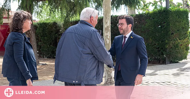 El president Aragonès anuncia l'atorgament d'ajuts directes als regants dels Canals d'Urgell