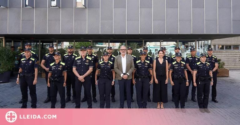 La Guàrdia Urbana de Lleida suma 17 nous agents de policia local