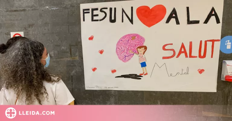 Usuaris del programa de psiquiatria de dia del Santa Maria visibilitzen la Salut Mental