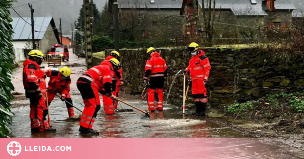 Les pluges i el risc d'allau posen en alerta l'Aran