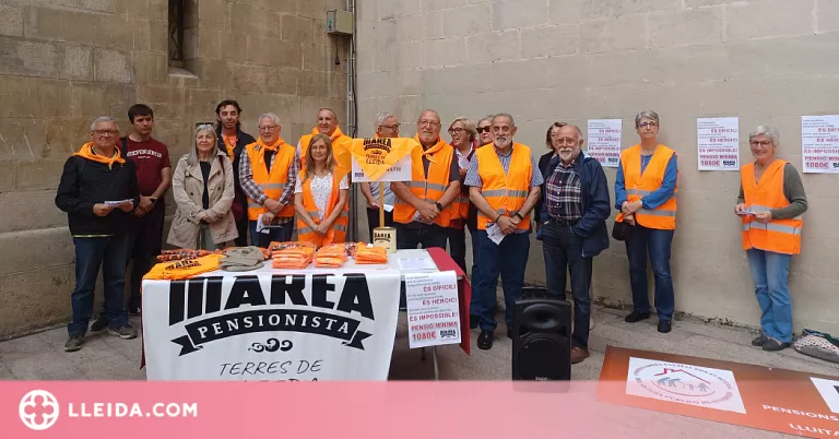 La Marea Pensionista de Lleida es mobilitza per "exigir pensions mínimes iguals a l'SMI"