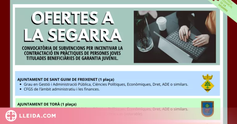 La Segarra busca joves amb formació per treballar amb el programa 'Garantia Juvenil'