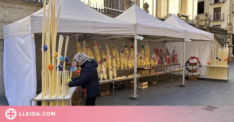 Torna el tradicional Mercat de Palmes i Palmons de Lleida
