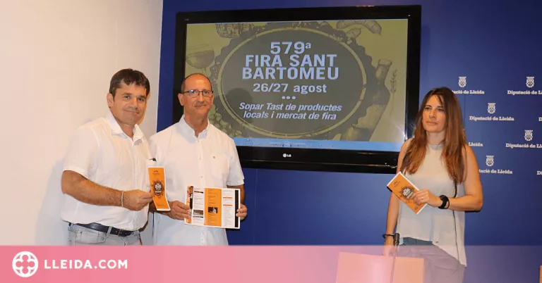 La 579a Fira de Sant Bartomeu d'Artesa de Segre adapta el seu format a l'onada de calor