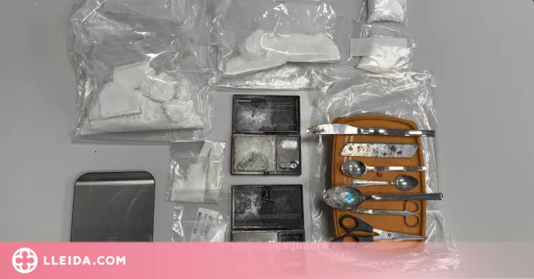 Detenen el responsable d'una xarxa de tràfic de cocaïna a Lleida amb més d'1 kg a sobre