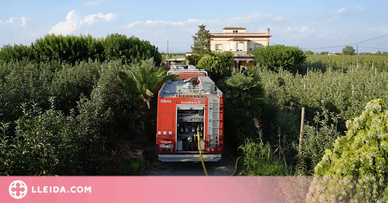 Incendi en un magatzem particular a Lleida
