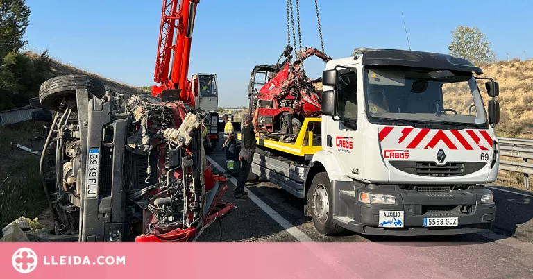 Mor una persona en un accident de trànsit a l'A-2 a Alcarràs