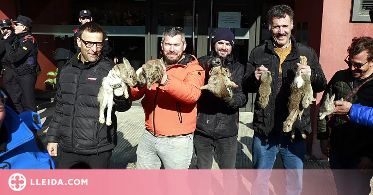 El jutjat obre diligències contra els manifestants que van llençar conills vius en una protesta a Lleida