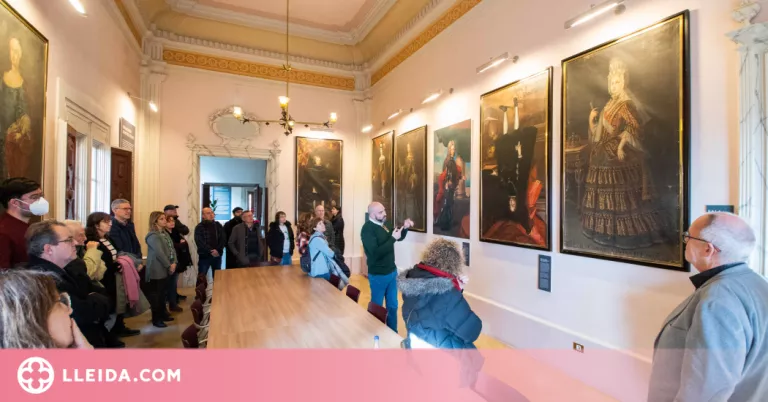 Cervera museïtza la galeria de retrats reials, l'única sèrie conservada a Catalunya