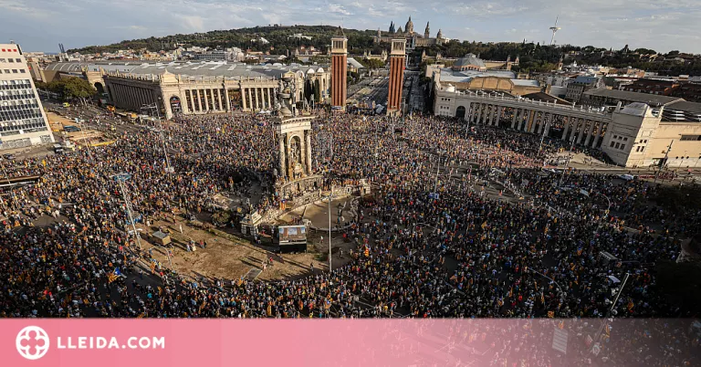 ⏯️ La manifestació de l'ANC per la Diada congrega 115.000 persones segons la Urbana, 800.000 segons els organitzadors