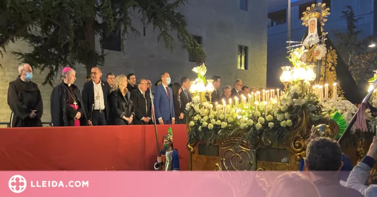 Lleida viu amb solemnitat la Processó de la Verge dels Dolors