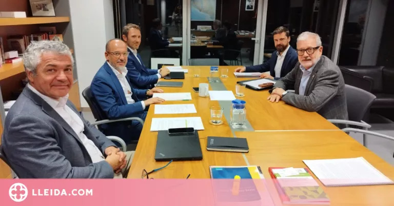 Larrosa presenta el nou Model d’Inclusió per a Lleida al conseller Campuzano