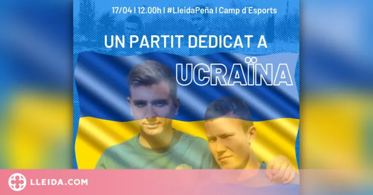 Lleida Esportiu - Penya Esportiva, un partit dedicat a Ucraïna