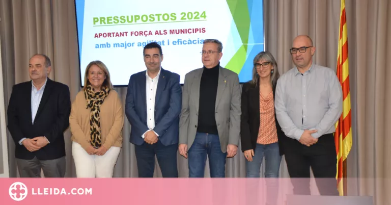 El pressupost de la Diputació per a l'any 2024 supera els 164,4 milions, un 10% més que el del 2023
