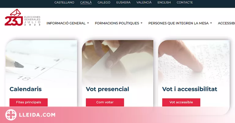 ℹ️⏯️ Les Eleccions Generals del 23-J ja tenen logo i pàgina web oficial per consultar tots els dubtes
