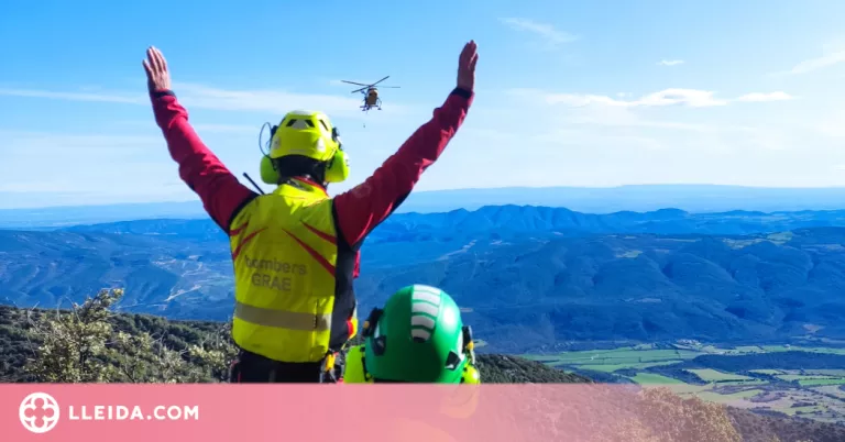 Mor un escalador a Àger