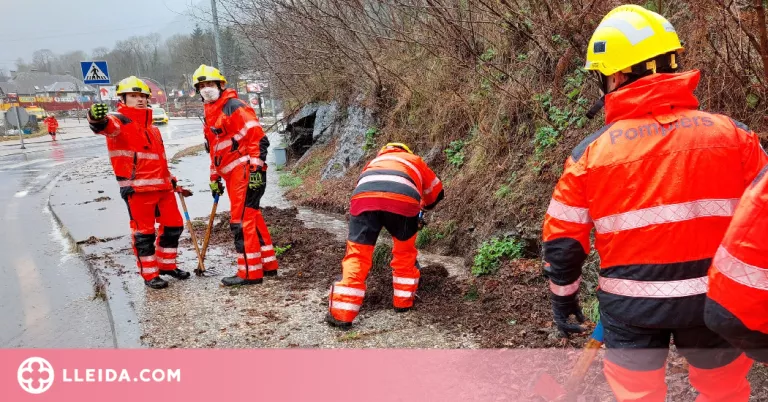 Les pluges i el risc d'allau posen en alerta l'Aran