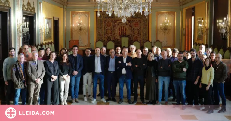 Trobada dels mitjans de comunicació de Lleida a la Paeria amb motiu de les festes nadalenques